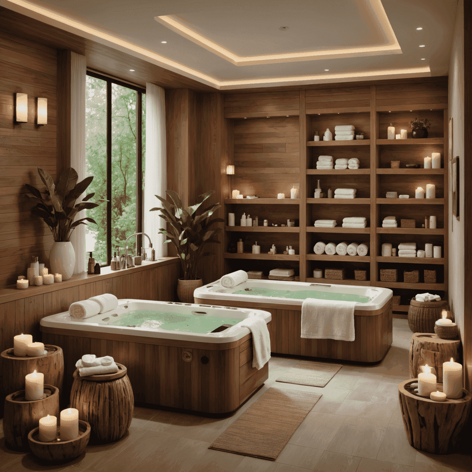 Various spa treatments and products showcasing innovative trends in the spa industry for 2024